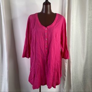 Woman within tunic blouse
